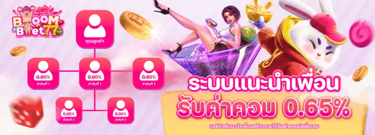 แนะนำเพื่อนรับค่าคอม 0.65%